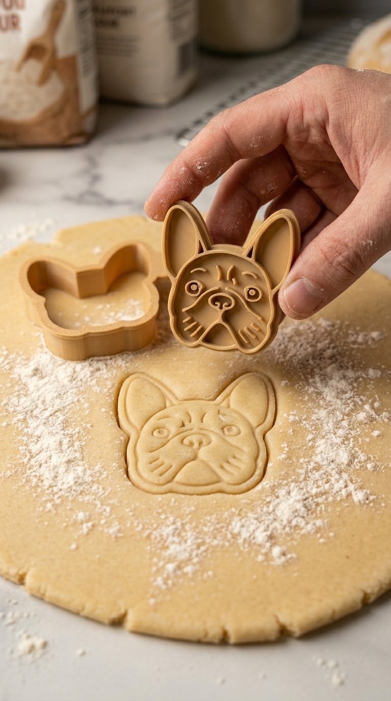 Conjunto Cortador + Carimbo de Biscoito - Pets - Buldog Francês II - Imagem 2