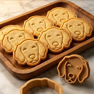Conjunto Cortador + Carimbo de Biscoito - Pets - Golden