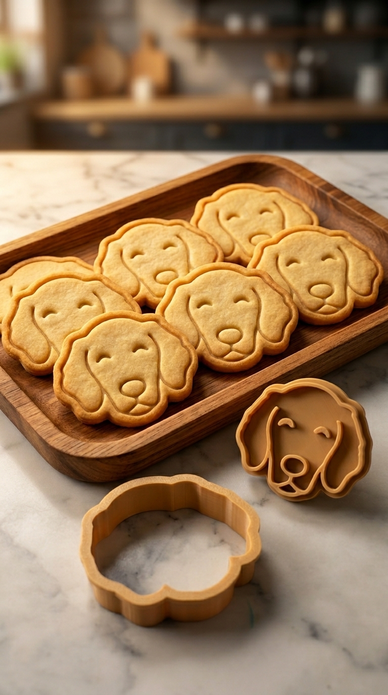 Conjunto Cortador + Carimbo de Biscoito - Pets - Golden