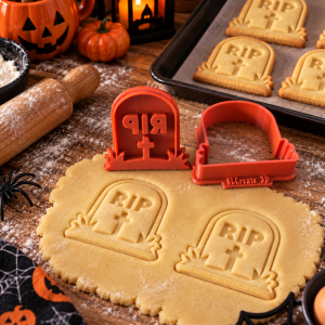 Conjunto Cortador + Carimbo de Biscoito - Halloween - RIP