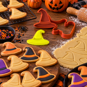 Conjunto Cortador + Carimbo de Biscoito - Halloween - Chapéu
