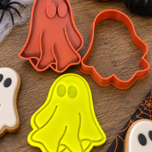 Conjunto Cortador + Carimbo de Biscoito - Halloween - Fantasminha