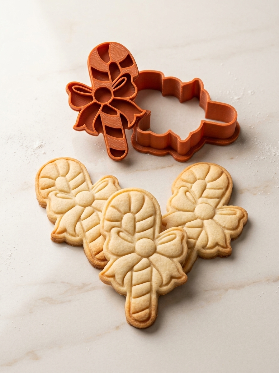 Conjunto Cortador + Carimbo de Biscoitos - Bengalinha de Natal Decorada - Imagem 2