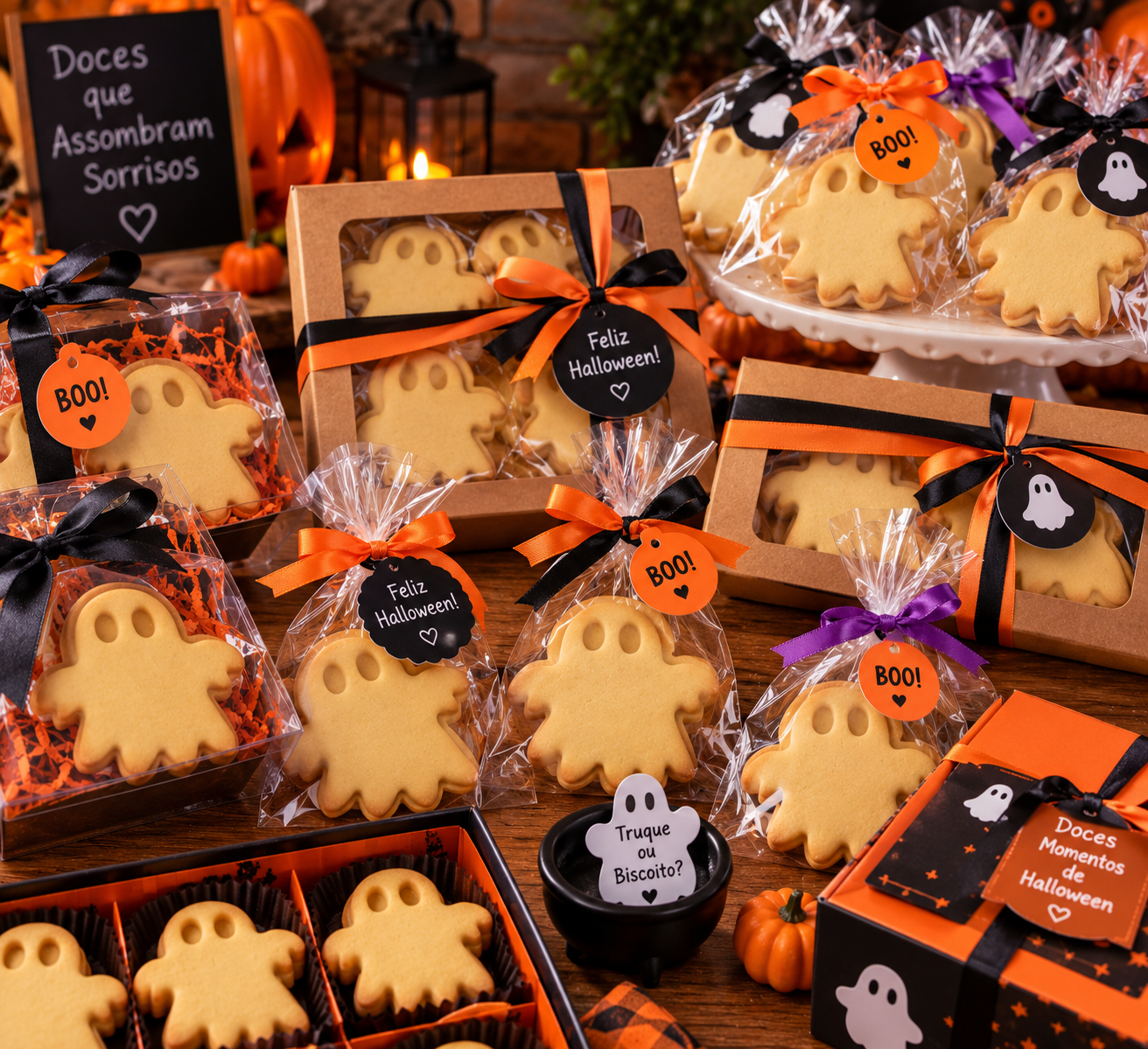 Conjunto Cortador + Carimbo de Biscoito - Halloween - Fantasma - Imagem 3